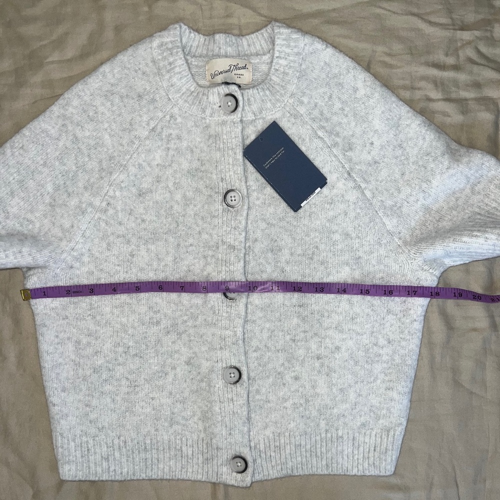 Universal Thread Button-Down Cardigan - Grey XS N… - image 4
